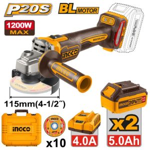 20V Lithium-Ion angle grinder